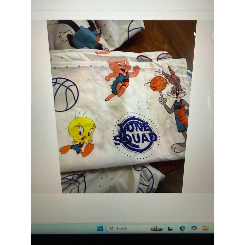 Vtg Space Jam A New Legacy Twin Fitted and flat Sheet Tune Squad Bugs Bunny